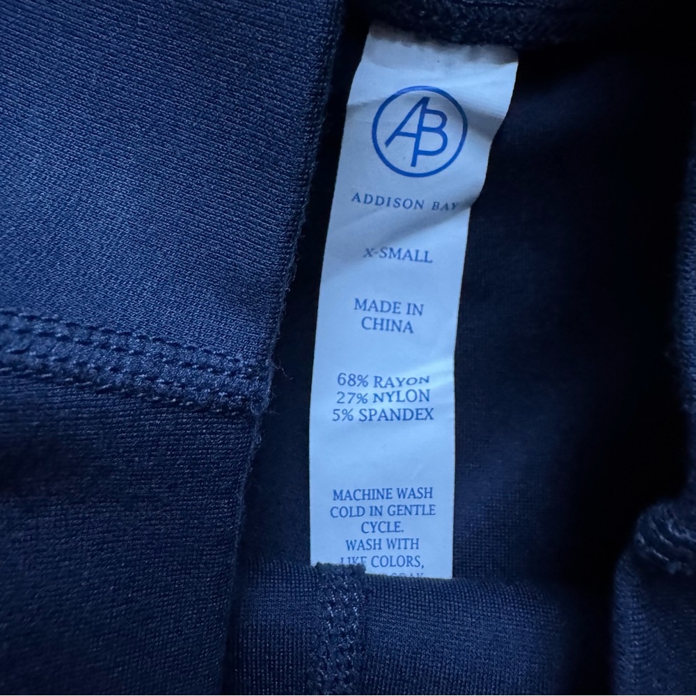 Addison Bay Ponte Colleen Pant Sz XS Navy Blue NWT - Picture 13 of 13